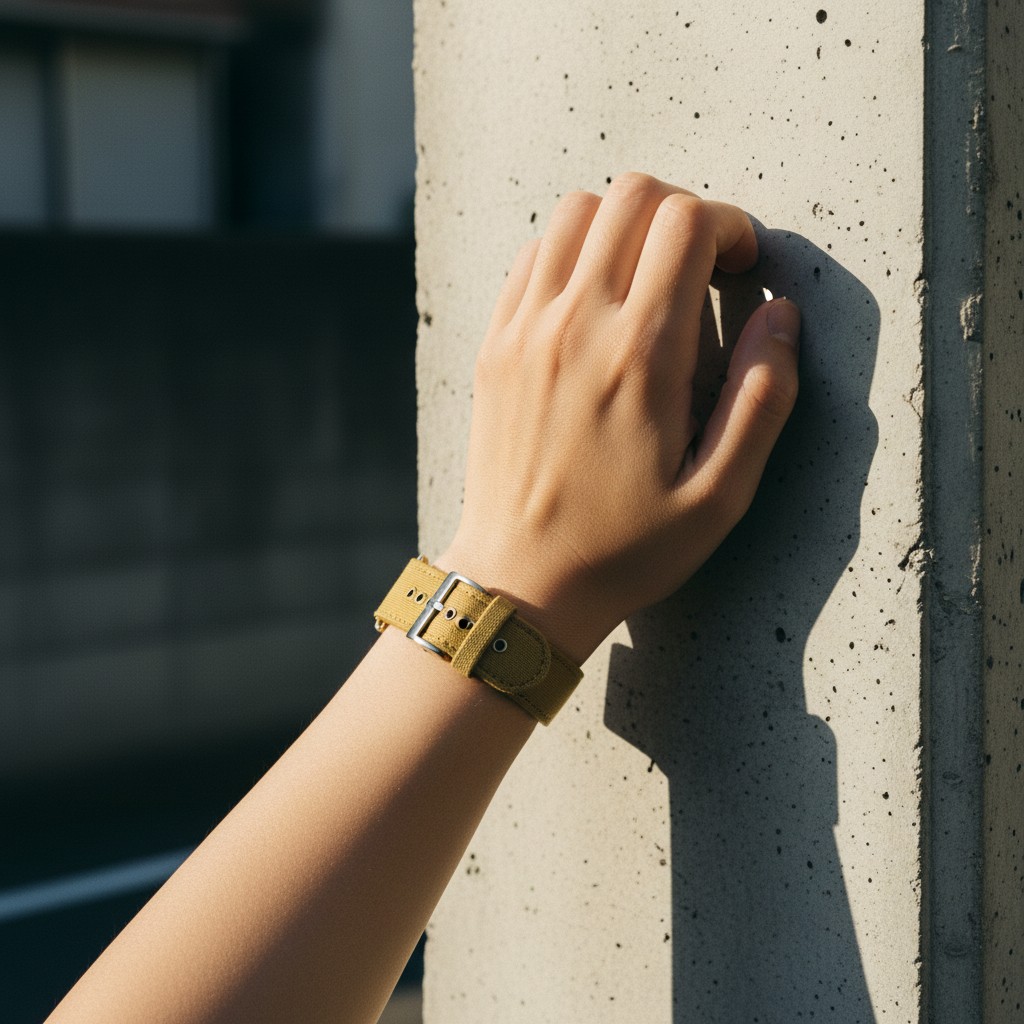 レザーApple Watchストラップの装着例